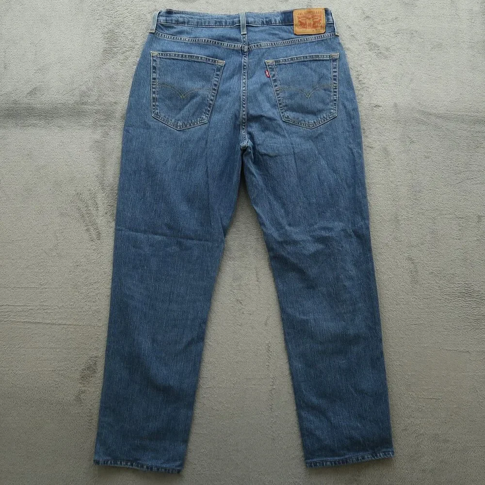 Levi's 541 Jeans Mens Fits 35x32 (Size 36x36) Blue Athletic Slightly Tapered
